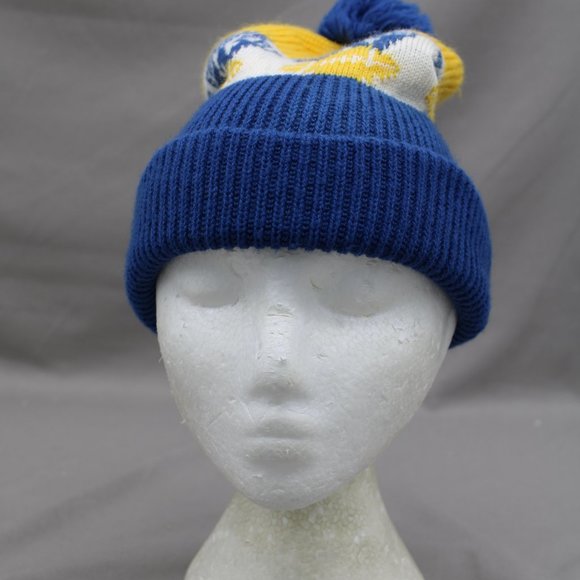 Vintage Toque / Beanie - Winnipeg Bluebombers Wrap Graphic - Adult Stretch Fit - Picture 3 of 7